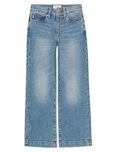 Dl1961 Широкие джинсы для девочек Lily с высокой талией, 99% хлопок, молодежный стиль 11167599