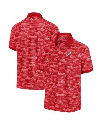 Tommy Bahama Мужское поло Alabama Crimson Tide Sport Bay View с влагоотводящей технологией и защитой от солнца UPF 30 11223059