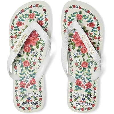 Сандалии с открытым носком Havaianas Farm Flower Tapestry с резиновым верхом для комфортных прогулок 11234281