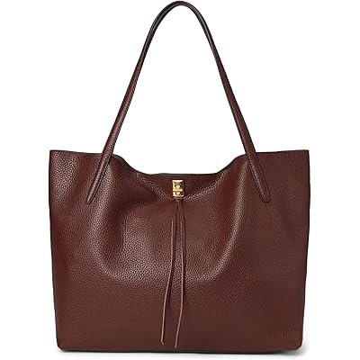 Rebecca Minkoff Сумка-шоппер из мягкой кожи с двумя плечевыми ремнями, застежкой на поворотный замок и карманами для организации 11226390