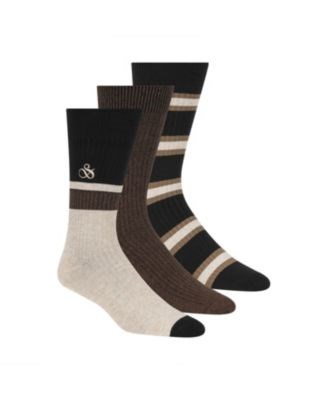 Классические мужские носки Scotch &amp, Soda в упаковке из 3 пар с ребристым дизайном, размер 41-46 11172975