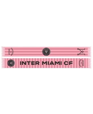 Ruffneck Scarves Шарф Pink Inter Miami CF с уникальным двусторонним дизайном и бахромой, 100% акрил 11224890