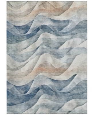 Addison Ультратонкий коврик Chantille 53x76 см с волнистым абстрактным узором, для дома и улицы 11226922