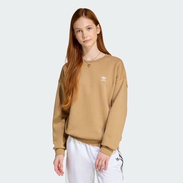 Молодёжный свитшот Boyfriend Crew от adidas Originals, выполненный из мягкого флиса, стильный и удобный 11240098