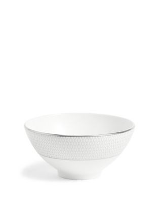 Wedgwood Чаша для риса Gio, 12,5 см, из костяного фарфора, c стильным современным узором, безопасная для мытья в посудомоечной машине 11176758