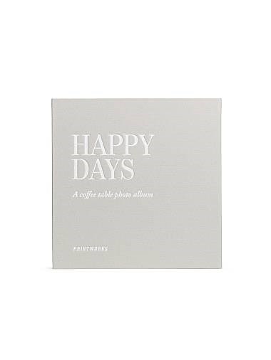 Printworks Фотоальбом Happy Days с элегантной тканевой обложкой, 30 страницами черной фотобумаги, размер 10x15 см 11015638