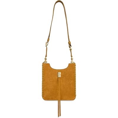 Rebecca Minkoff Кожаная мини-сумка Darren Whipstitch с тремя отделениями, двумя карманами и перекидным ремнем 11226446