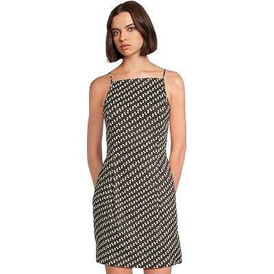 Madewell Льняное платье Kaddy в горошек с модалом и тонкими бретелями 11167451