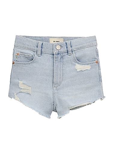 Джинсовые шорты Lucy от Dl1961 с высокой талией, эластичной тканью и прочной формой, 99% хлопок 10043391