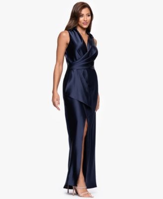 Женственное платье с вырезом от Xscape, без рукавов, с воротником, 100% полиэстер, стильное и изысканное 11227889