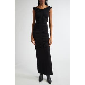 Платье-свитер без рукавов от Alexander Wang с текстурированной отделкой и V-образным вырезом 10047839