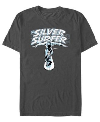 Футболка мужская облегающего кроя с коротким рукавом Silver Surfer от Fifth Sun, 50% хлопка, 50% полиэстера 11239858