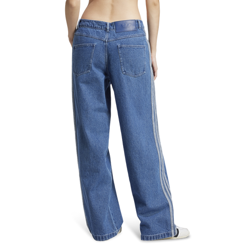 Штаны из денима adidas Originals adicolor с 3 полосками, 100% хлопок, свободный крой, стиль 90-х 11171727