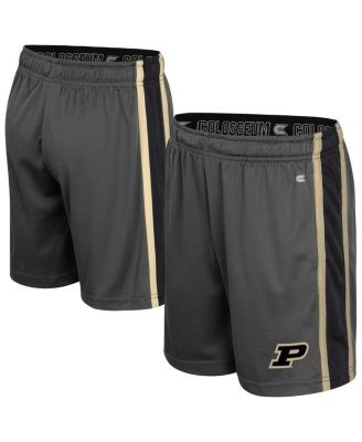 Colosseum Молодежные шорты Purdue Boilermakers из быстросохнущего полиэстера с полосками и вышивкой на штанине 11173776