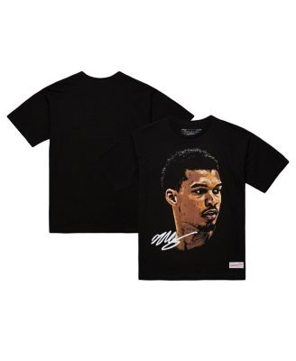 Чёрная футболка NBA Real Big Face с изображением Виктора Уэмбаньямы, 100% хлопок, Mitchell &amp, Ness, с коротким рукавом 11239065