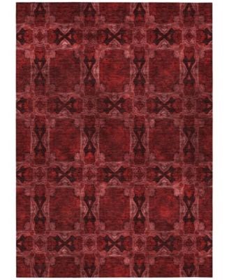 Addison Ковёр с узором в стиле панели, 3,05 м x 4,27 м, полиэстер, можно стирать в машине, подходит для домашних животных и семей 11228207