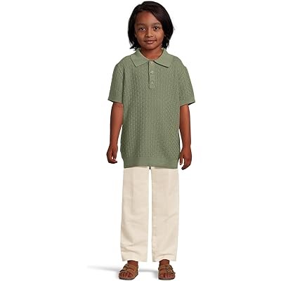 Janie and Jack Детский свитер-поло из 100% хлопка, классический крой, легкий и удобный, идеален для повседневной носки 11237850