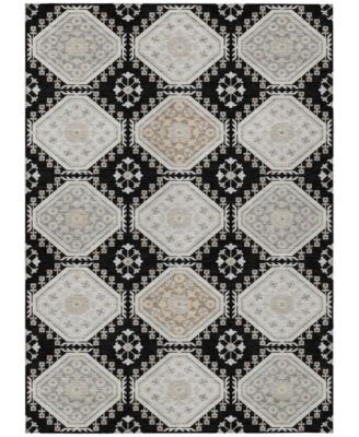 Addison Ковер Chantille ACN1443 53x76 см, ультратонкий, с цветочным узором, для использования внутри и снаружи 11226741