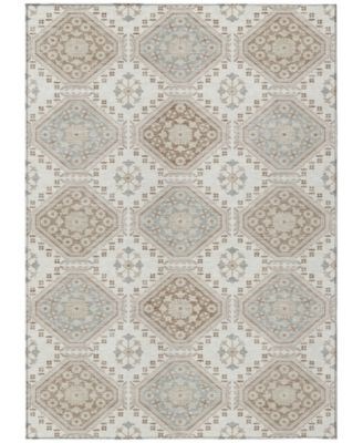 Addison Ультратонкий коврик с цветочным узором 53x76 см для дома и улицы, 100% полиэстер 11226689