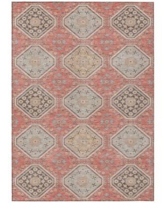 Addison Ультратонкий ковер с цветочным узором 54x76 см для дома и улицы из 100% полиэстера 11226865