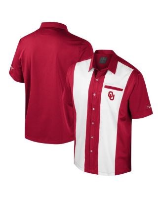 Colosseum Мужская рубашка поло Oklahoma Sooners с коротким рукавом и контрастными полосками в стиле винтаж 11176984