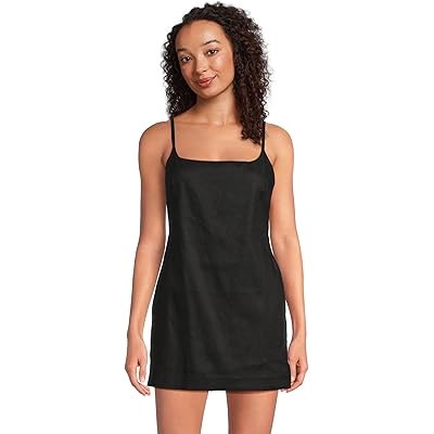 Комбинезон с квадратным вырезом и юбкой-шортами из вискозного льна от Madewell, 61% лён 11167501