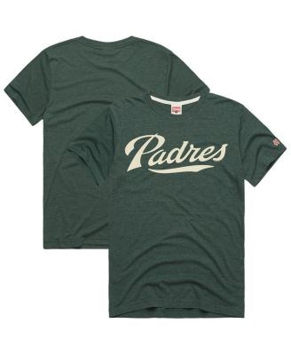 Мужская зелёная трикотажная футболка San Diego Padres Hyper Local от бренда Homage 11239491