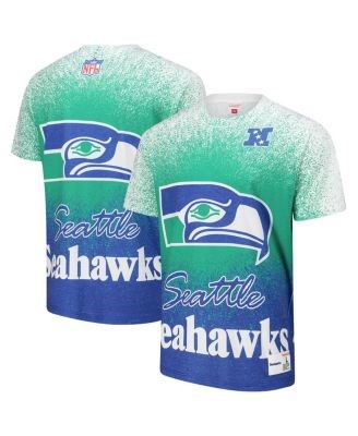 Футболка с коротким рукавом Mitchell &amp, Ness с винтажным логотипом и графикой сплэша Seattle Seahawks 11224689