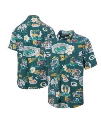 Мужская рубашка с короткими рукавами и логотипом Green Bay Packers от Reyn Spooner с карманом на груди 11239029