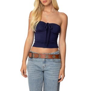 Топ-бандо Annelise Edikted с рюшами спереди из эластичной ткани 92% вискозы, 8% спандекса 10047078