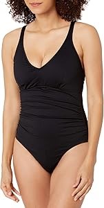 Купальник Seafolly для женщин стандартного размера с V-образным вырезом и завязками на шее 11241370