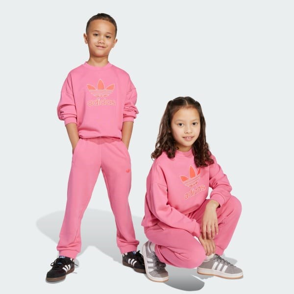 Детский комплект Crew Set Kids adidas Originals в стиле 90-х из мягкой французской махры 11240089