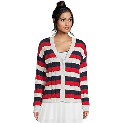 Кардиган Sherry от Beach Riot из 100% хлопка с глубоким V-образным вырезом и длинными рукавами 11237735