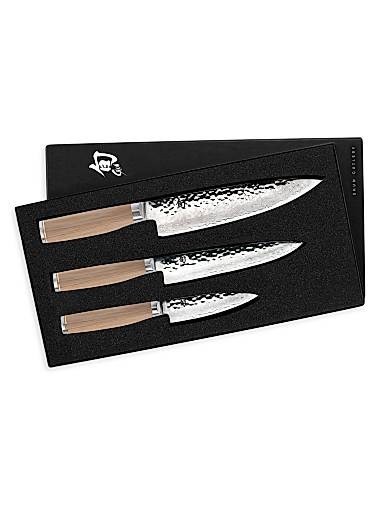 Shun Набор кухонных ножей Premier Blonde, 3 предмета: шеф-нож 20 см, универсальный нож 16.5 см, овощной нож 10 см, сталь VG-MAX 10042792