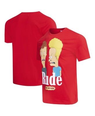 Молодёжная красная футболка Beavis and Butt-Head Rude с короткими рукавами и уютным круглым вырезом, бренд Freeze Max 11239661