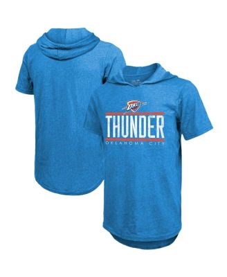 Majestic Трикотажная молодёжная футболка-худи Oklahoma City Thunder с коротким рукавом, 50% полиэстер, 38% хлопок, 12% район 11239028