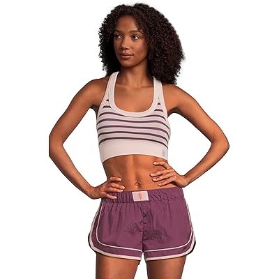 Спортивный бюстгальтер FP Movement Stripe Go To из 94% хлопка, в полоску, без рукавов 11228507