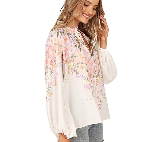 Топ Tiarna с высоким воротником и длинными рукавами от фирмы Petal &amp, Pup 11231187