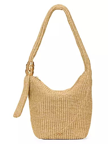 Cult Gaia Сумка через плечо Farah из текстурированного плетеного материала с регулируемым ремешком и внутренним карманом 10041819