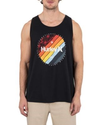 Молодёжный топ без рукавов Hurley Linear Palm из хлопкового джерси, плотность 150 г/м?, стандартный крой 11239922