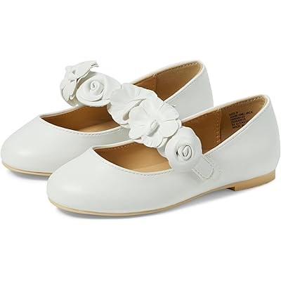 Ботинки Flower Flat от Janie and Jack для девочек с цветочным дизайном и регулируемым ремешком 10047284