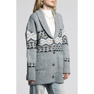 Оверсайз кардиган Spencer с рифлеными манжетами, длинными рукавами и карманами от Weekend Los Angeles 10047952