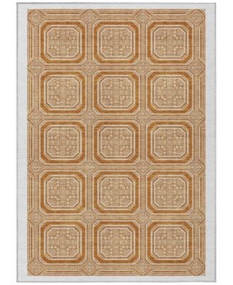 Addison Коврик из полиэстера 5',x7',6',', с геометрическим узором, машинная стирка, подходит для дома и улицы 11225365