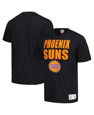 Чёрная футболка Mitchell &amp, Ness Phoenix Suns Hardwood Classics с коротким рукавом и вышивкой 11238579