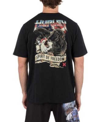 Мужская футболка Hurley Spirit Of Freedom из хлопкового джерси 150 г/м? с короткими рукавами 11233202
