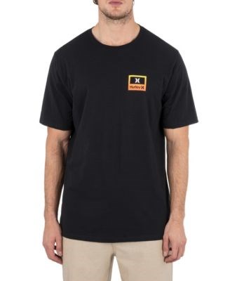 Мужская футболка с коротким рукавом Hurley Laguna Camp из средней плотности хлопка (150 г/м?) с уникальной вышивкой 11227761