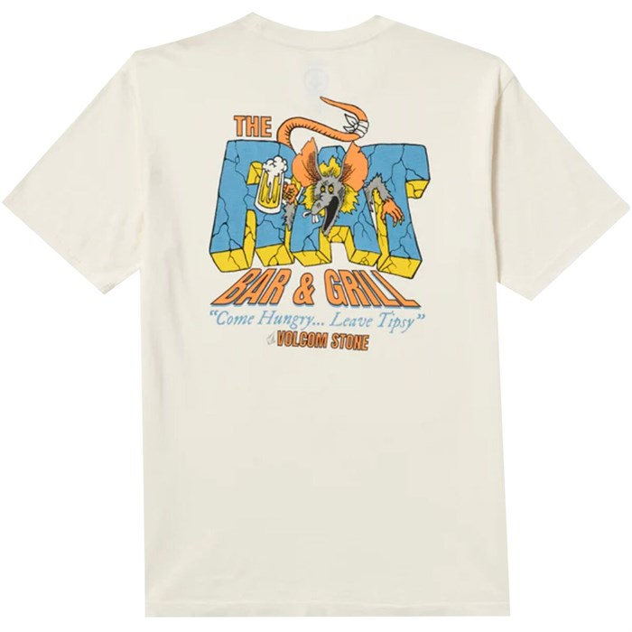 Мужская стильная футболка Volcom Rat Bar из 100% хлопка с принтом, удобная для повседневной носки 11235190