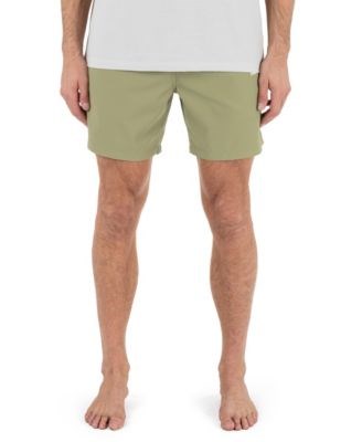 Молодёжные шорты Hurley с 18 см внутренним швом, отводящая влагу ткань, комфортная посадка 11239886