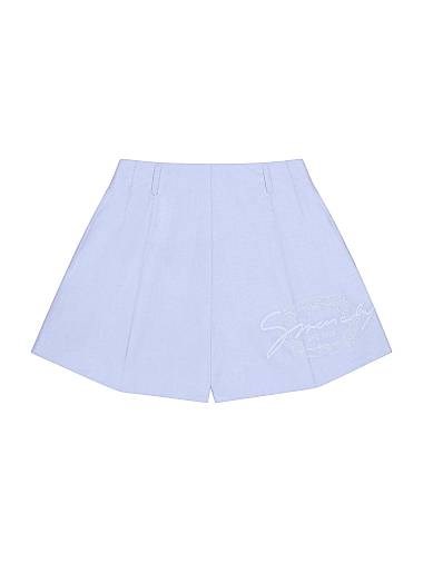 Хлопковые шорты Givenchy с вышивкой медальона, скрытой молнией и двумя карманами 11026909