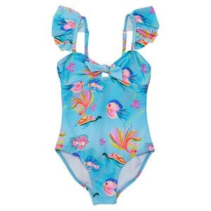 Snapper Rock Детский купальник с принтом «Калейдоскоп рыбок» и защитой от солнца UPF 50+ 10042623